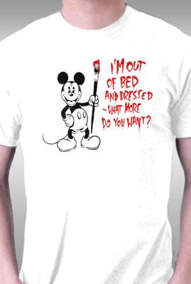 Teefury Out Of Bed Mouse By Butcherbilly