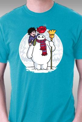 Teefury Inflatable Snowman By Mikehandyart