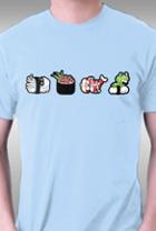 Teefury Super Mario Sushi By Thickblackoutline