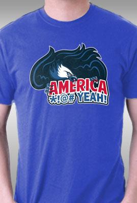 Teefury America! @# Yeah By Fishbiscuit