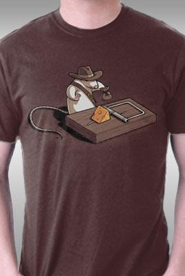 Teefury Indiana Mouse By Naolito