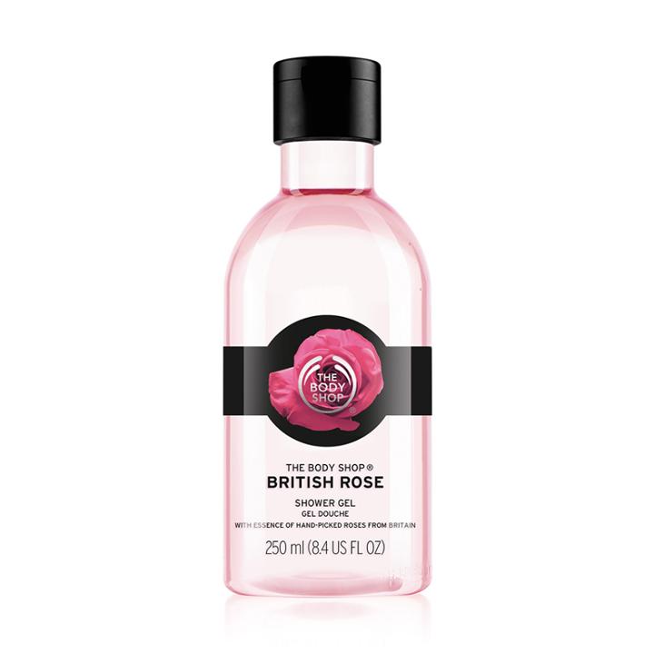 The Body Shop British Rose Petal Soft Shower Gel