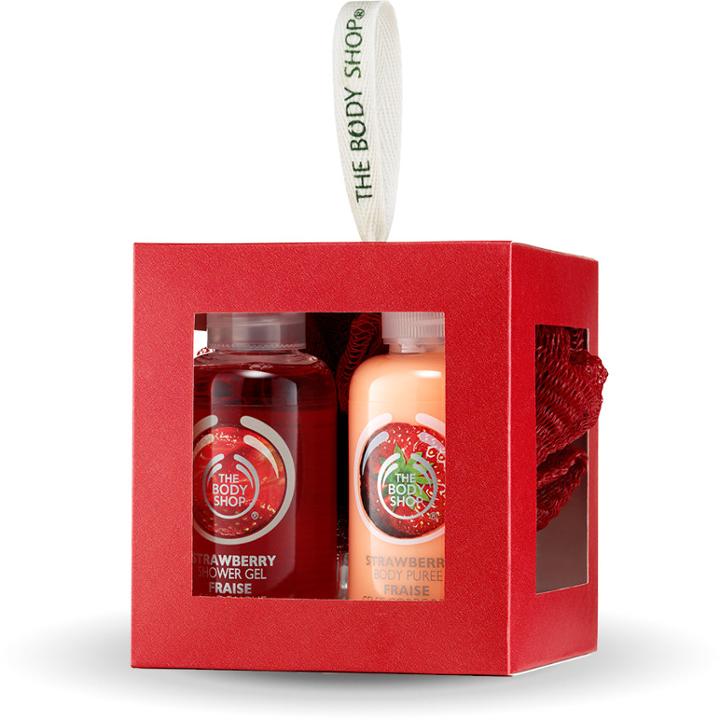 The Body Shop Strawberry Bath & Body Gift Cube