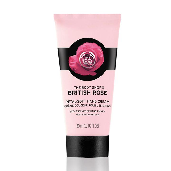 The Body Shop British Rose Petal Soft Mini Hand Cream