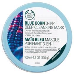 The Body Shop Blue Corn 3 In 1 Deep Cleansing Scrub Mask