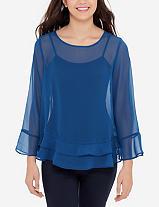 The Limited Layered Ruffle Blouse