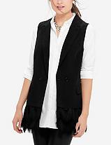 The Limited Fringe Hem Gilet