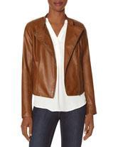The Limited Faux Leather Moto Jacket