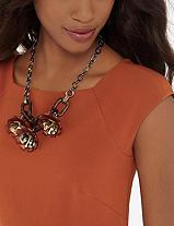 The Limited 3d Floral Necklace