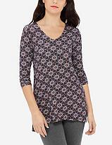 The Limited Printed Open Back Swing Top