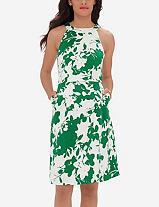 The Limited Textured Floral Print Halter Dress