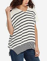 The Limited Variegated Striped Pullover