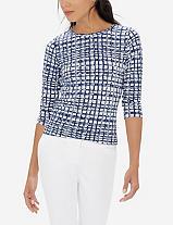 The Limited Printed Stretch Top