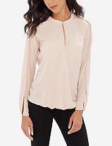 The Limited Colorful Wrap Front Blouse