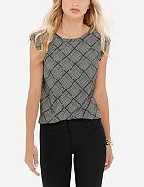 The Limited Glen Plaid Shell