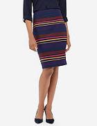 The Limited Striped High Waist Pencil Skirt