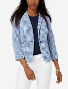 The Limited Gingham Blazer