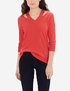 The Limited V-neck Cutout Sweater