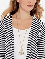 The Limited Long Anchor Pendant Necklace