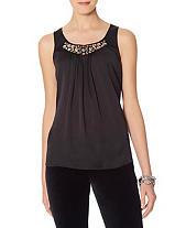 The Limited Embellished Neckline Top