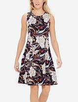The Limited Printed Sleeveless Skater Dress