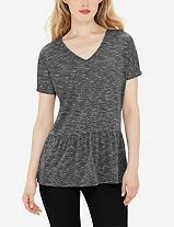 The Limited Spacedyed Skirt Hem Tee