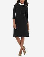 The Limited Contrast Collar Dress