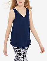 The Limited Drapey Layered Sleeveless Top