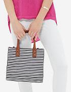 The Limited Nautical Striped Mini Satchel