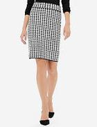 The Limited Knit Houndstooth Pencil Skirt