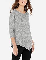 The Limited Asymmetrical Marled Sweater