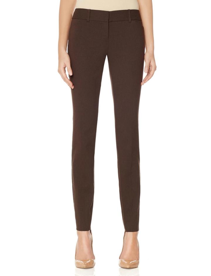 The Limited The Limited Exact Stretch Skinny Pants Brown 4?