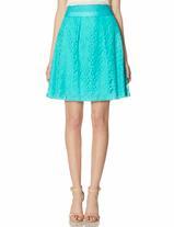 The Limited Floral Overlay Pleated Skirt
