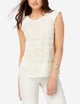 The Limited Embroidered Front Top