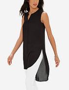The Limited Sleeveless Hi-low Tunic Top