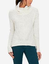The Limited Cowl Neck Cable Knit Pullover