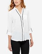The Limited Piped Ashton Blouse