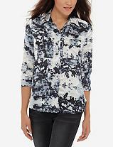 The Limited Eva Longoria Printed Button Down Shirt