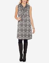 The Limited Printed Bow Shift Dress