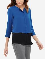 The Limited Layered Colorblock Blouse
