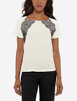 The Limited Lace Trim Tee