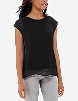 The Limited Sheer Overlay Top
