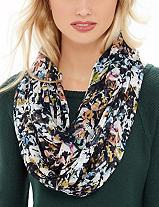The Limited Colorful Printed Infinity Scarf