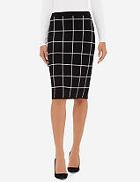 The Limited Knit Grid Skirt