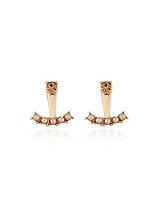 The Limited Faux Diamond & Faux Pearl Double Sided Earrings