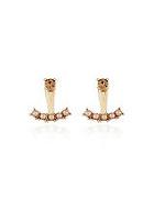 The Limited Faux Diamond & Faux Pearl Double Sided Earrings