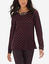 The Limited Chevron Blouse