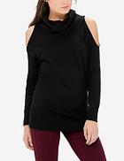 The Limited Cowl Neck Cold Shoulder Sweater