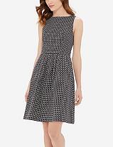 The Limited Triangle Print Fit & Flare Dress