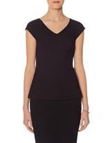 The Limited V-neck Peplum Top